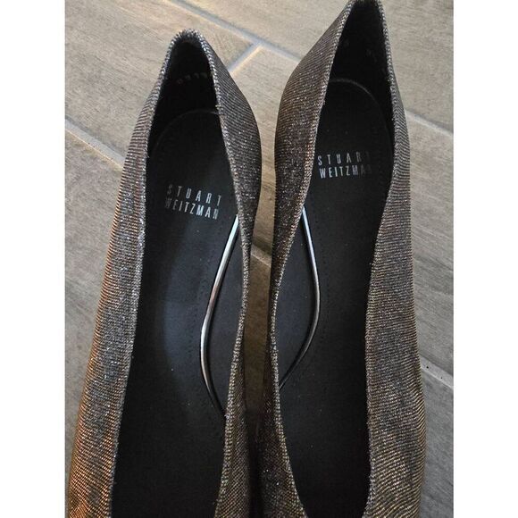 Stuart Weitzman Chicpump Pyrite Nocturn Gray Iridescent Sparkle Size‎ 9.5 N - Picture 6 of 9